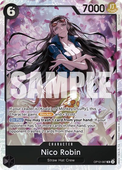 Nico Robin OP12-087 Alt Art Super Rare One Piece BGS 9.5 Gold