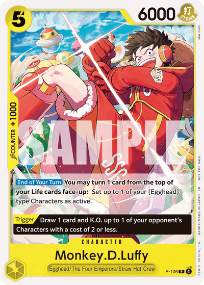 Monkey.D.Luffy P-106 One Piece Promotion Cards One Piece NM