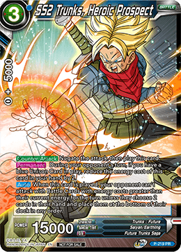 SS2 Trunks, Heroic Prospect P-219 Rare Mythic Booster Dragon Ball Super NM