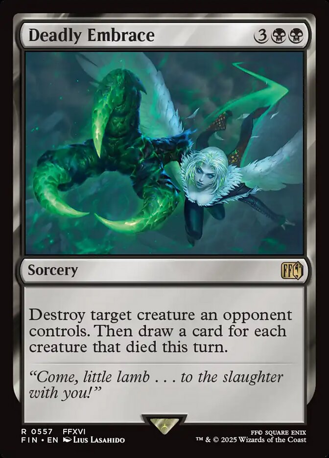 Deadly Embrace 557 Rare Final Fantasy Magic: The Gathering Near Mint