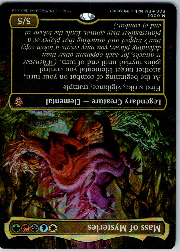 Mass of Mysteries (Borderless) Commander: Lorwyn Magic: The Gathering NM