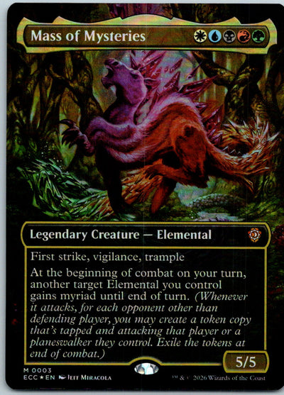 Mass of Mysteries (Borderless) Commander: Lorwyn Magic: The Gathering NM