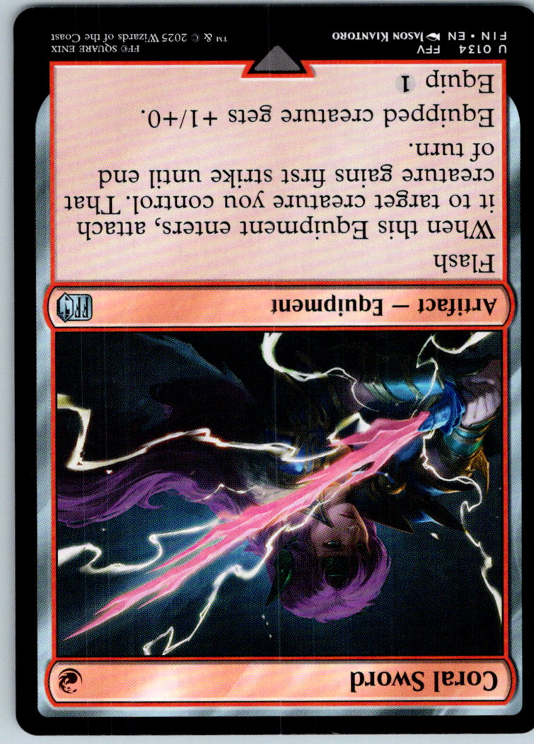 Coral Sword 134 Uncommon FINAL FANTASY Magic: The Gathering Near Mint