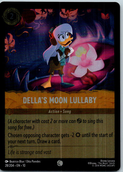 Della's Moon Lullaby 28/204 Common Whispers in the Well Lorcana Cold Foil NM