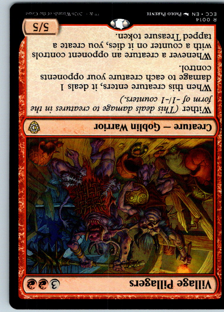 Village Pillagers 14 Rare Commander: Lorwyn Eclipsed Magic: The Gathering NM