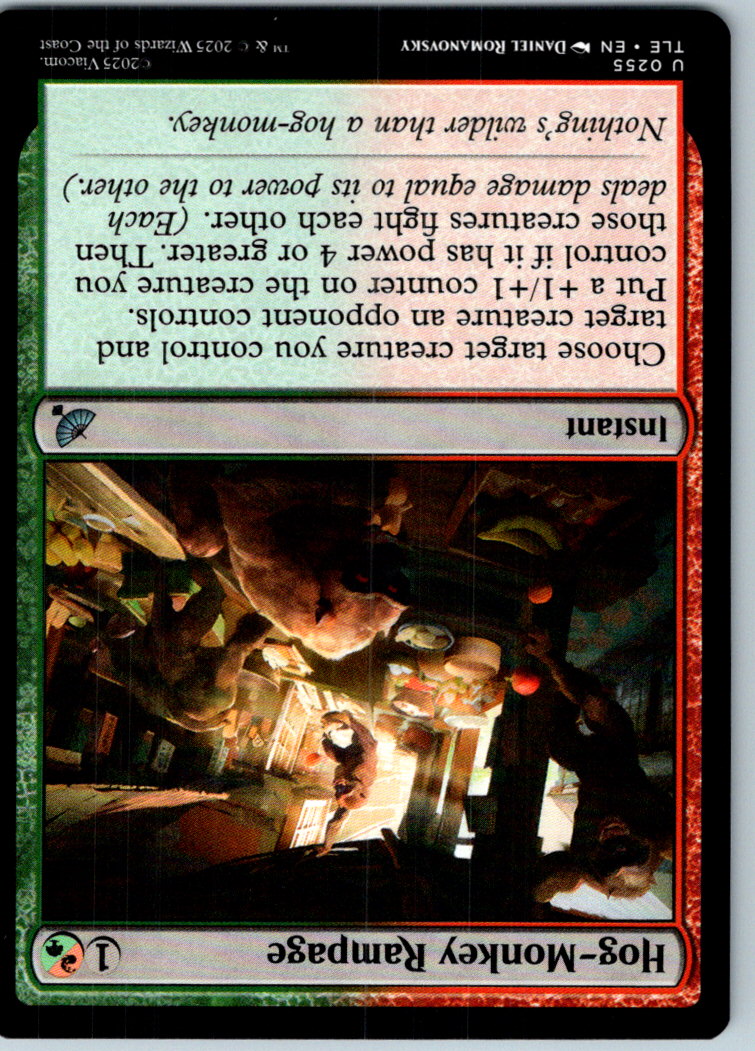 Hog-Monkey Rampage Avatar: The Last Airbender: Magic: The Gathering NM