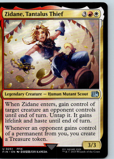 Zidane, Tantalus Thief 251 Uncommon FINAL FANTASY Magic: The Gathering Near Mint