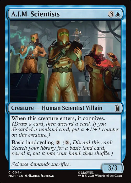 A.I.M. Scientists 44 Common Marvel Super Heroes Magic: The Gathering Near Mint