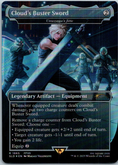 Cloud's Buster Sword - Umezawa's Jitte Secret Lair Magic: The Gathering