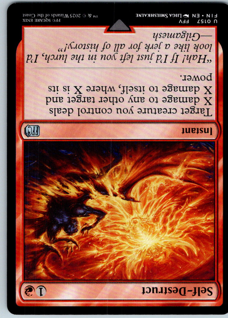 Self-Destruct 157 Uncommon FINAL FANTASY Magic: The Gathering Near Mint