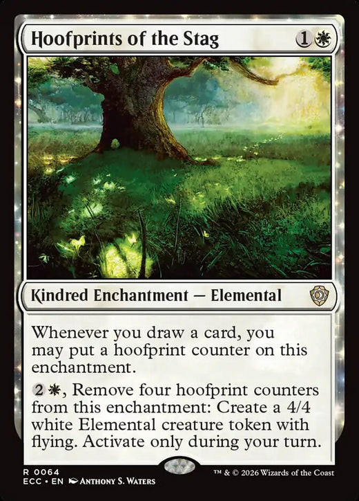 Hoofprints of the Stag 64 Commander: Lorwyn Eclipsed Magic: The Gathering NM