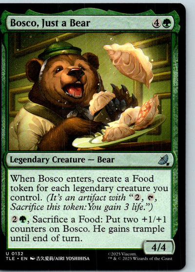 Bosco, Just a Bear Avatar: The Last Airbender: Magic: The Gathering NM