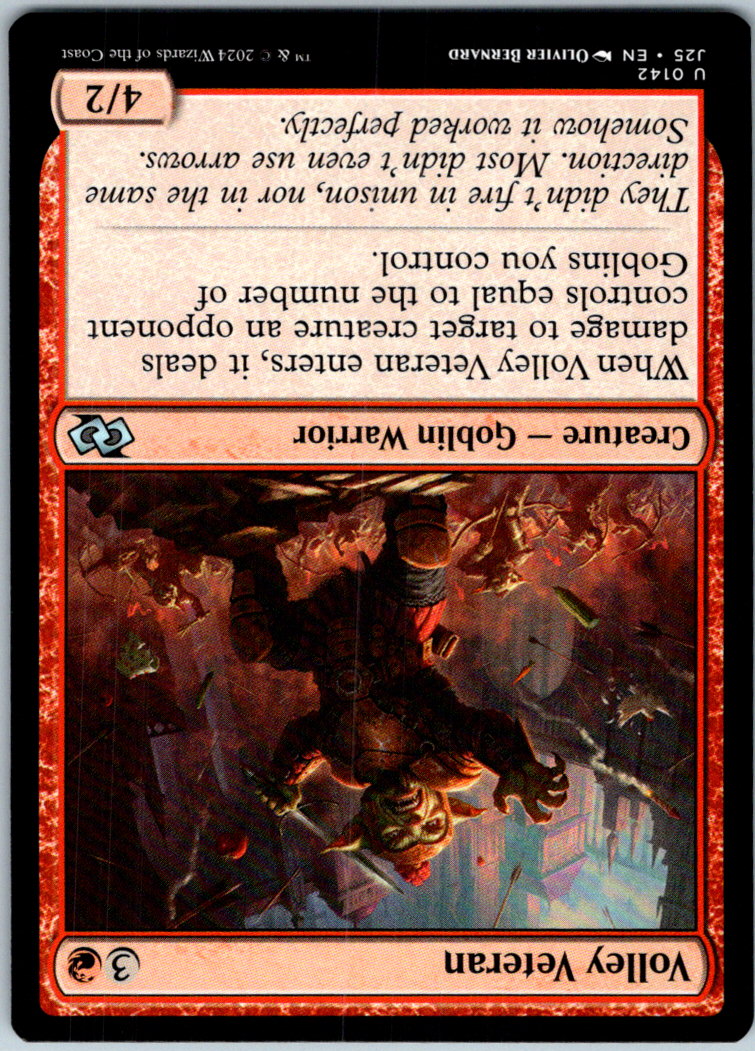 Volley Veteran 142 Uncommon Foundations Jumpstart Magic: The Gathering Near Mint