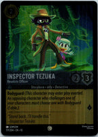 Inspector Tezuka - Resolute Officer 177/204 Whispers  Lorcana Cold Foil NM