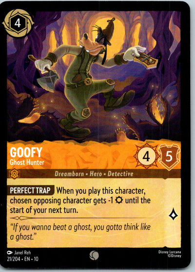 Goofy - Ghost Hunter 21/204 Common Whispers in the Well Lorcana Near Mint