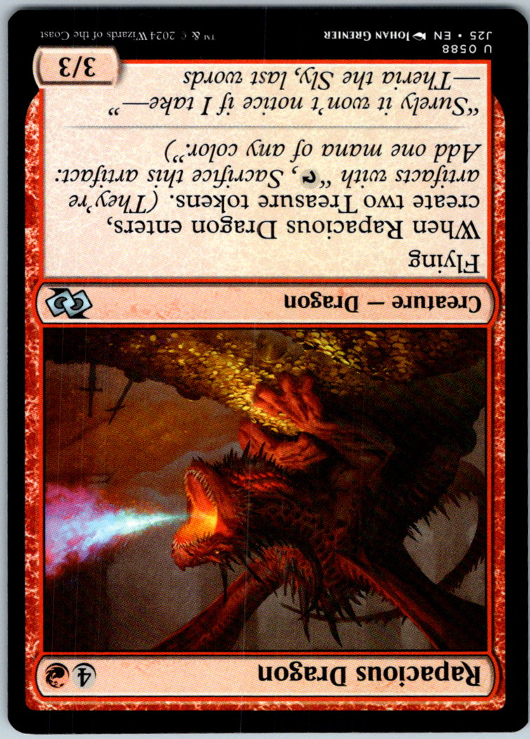 Rapacious Dragon 588 Uncommon Foundations Jumpstart Magic: The Gathering NM