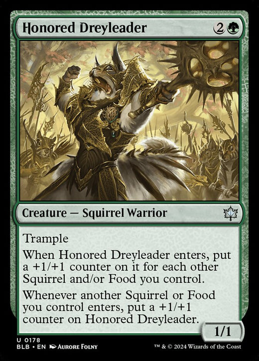Honored Dreyleader 178 Uncommon Bloomburrow Magic: The Gathering Near Mint