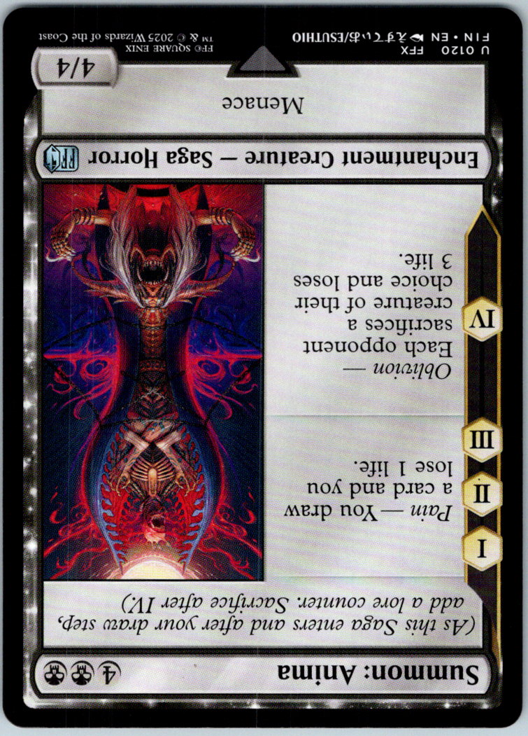 Summon: Anima 120 Uncommon FINAL FANTASY Magic: The Gathering Near Mint