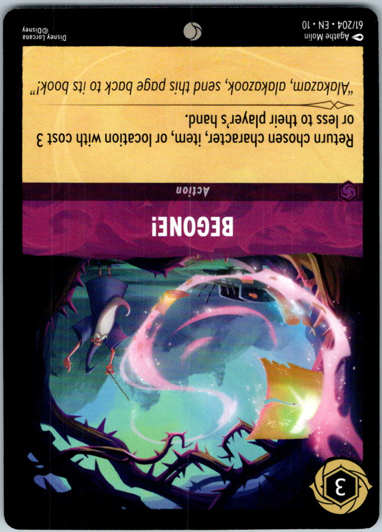 Begone! 61/204 Common Whispers in the Well Lorcana Near Mint