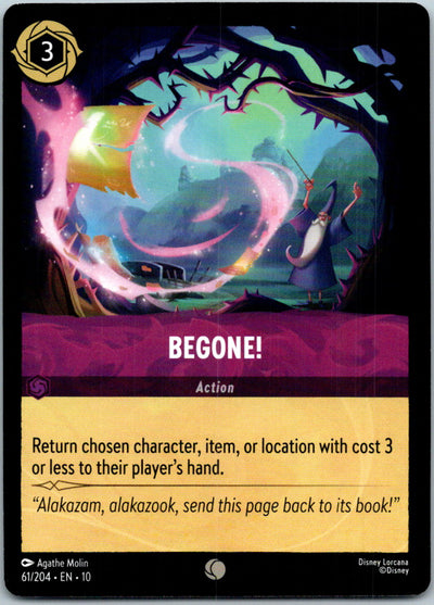Begone! 61/204 Common Whispers in the Well Lorcana Near Mint