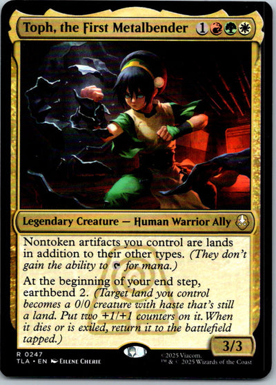 Toph, the First Metalbender Avatar: The Last Airbender Magic: The Gathering NM