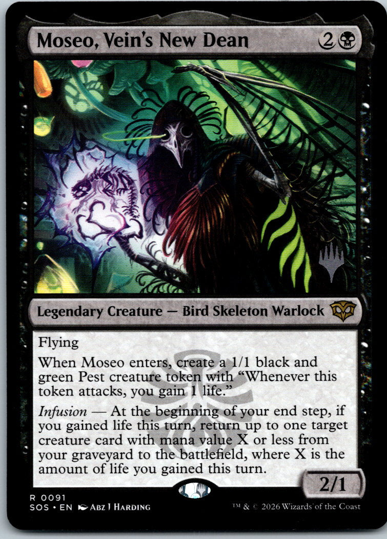 Moseo, Vein's New Dean Promo Pack: Secrets of Strixhaven Magic: The Gathering NM
