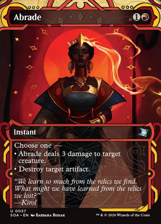 Abrade 37 Secrets of Strixhaven: Mystical Archive Magic: The Gathering NM