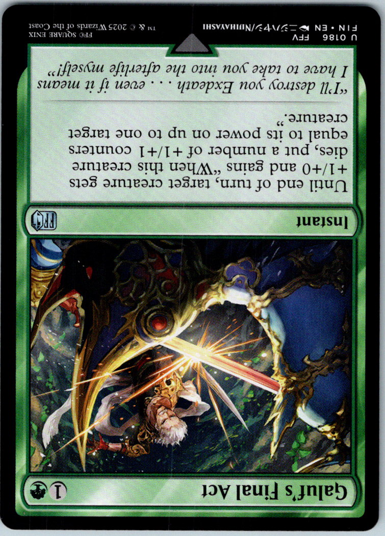 Galuf's Final Act 186 Uncommon FINAL FANTASY Magic: The Gathering Near Mint