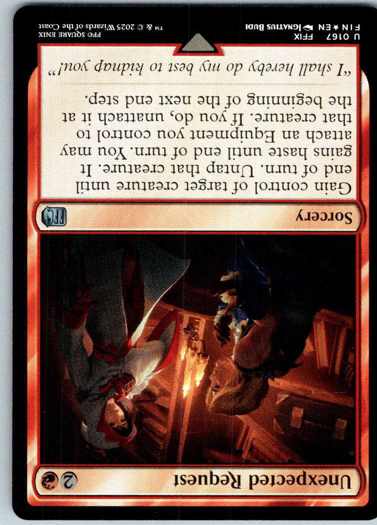 Unexpected Request 167 Uncommon FINAL FANTASY Magic: The Gathering Near Mint