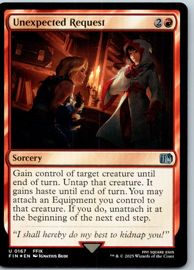 Unexpected Request 167 Uncommon FINAL FANTASY Magic: The Gathering Near Mint
