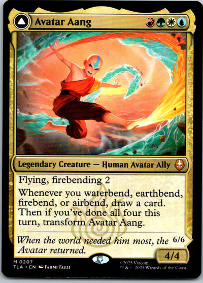 Avatar Aang 207 Mythic Avatar: The Last Airbender Magic: The Gathering Near Mint
