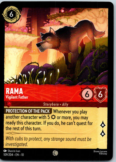 Rama - Vigilant Father 109/204 Common Whispers in the Well Lorcana Near Mint