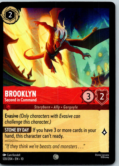 Brooklyn - Second in Command 120/204 Common Whispers in the Well Lorcana NM