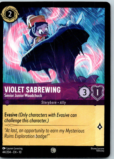 Violet Sabrewing - Senior Junior Woodchuck 44/204 Whispers Lorcana NM