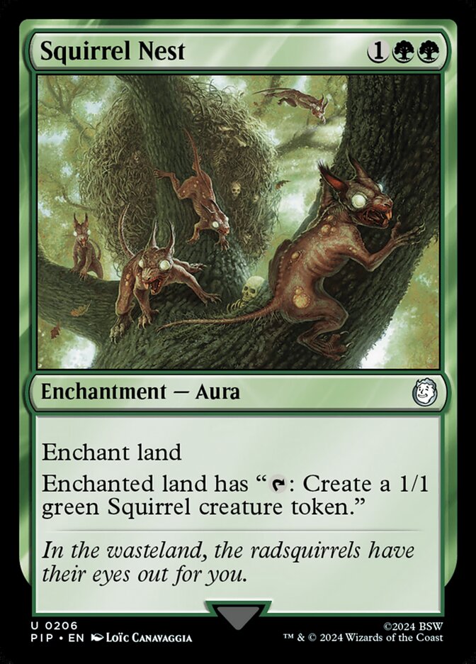 Squirrel Nest 206 Uncommon Universes Beyond: Fallout Magic: The Gathering NM