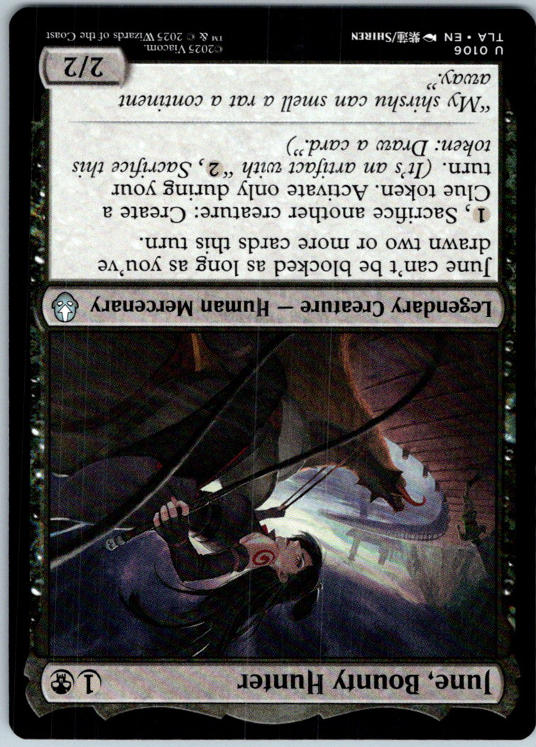 June, Bounty Hunter 106 Avatar: The Last Airbender Magic: The Gathering NM