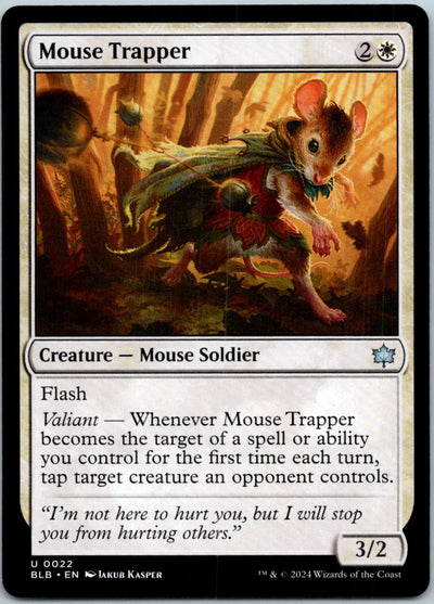Mouse Trapper 22 Uncommon Bloomburrow Magic: The Gathering Near Mint
