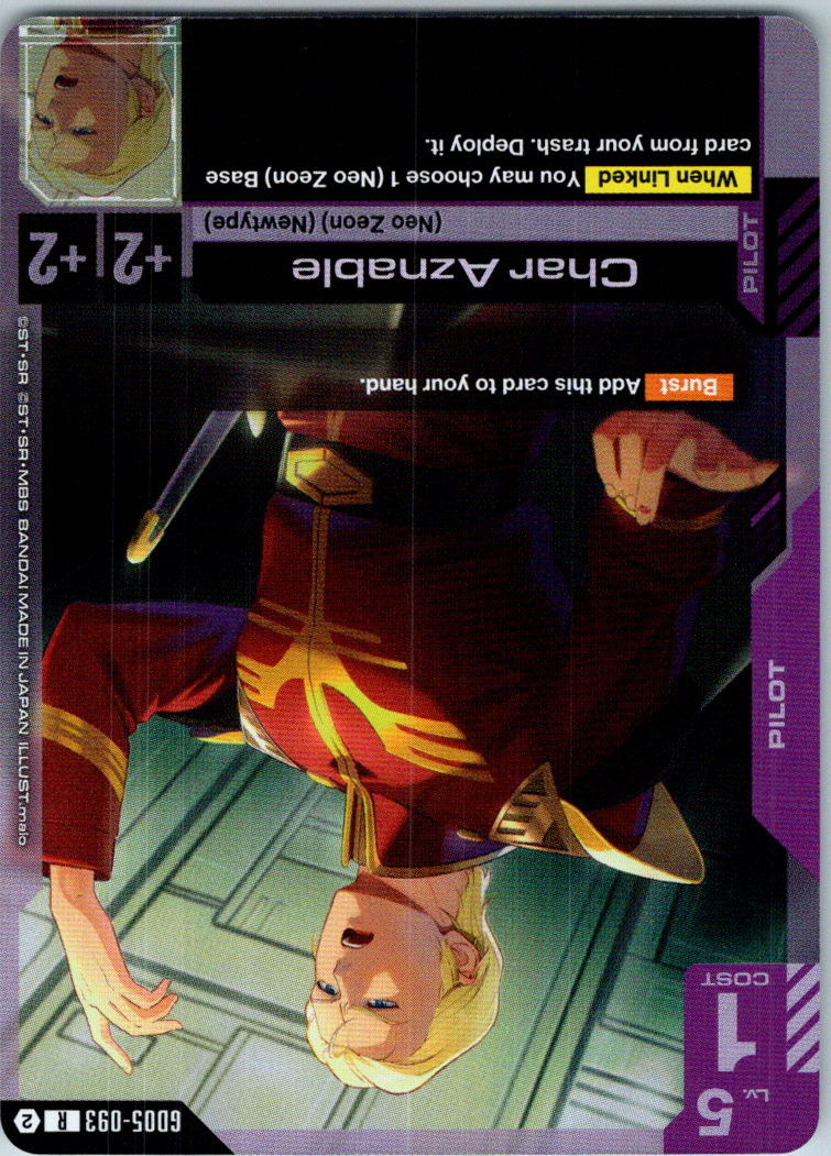 Char Aznable GD05-093 R Freedom Ascension Gundam Holo Near Mint