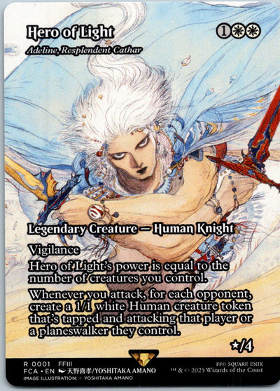 Hero of Light - Adeline, Resplendent Cathar FINAL FANTASY Magic The Gathering