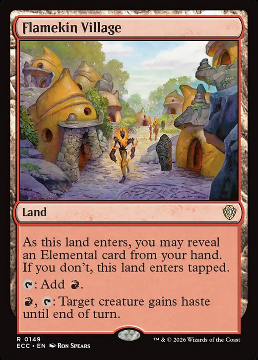 Flamekin Village 149 Rare Commander: Lorwyn Eclipsed Magic: The Gathering NM