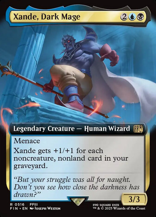 Xande, Dark Mage (Extended Art) 516 Rare Final Fantasy Magic: The Gathering NM