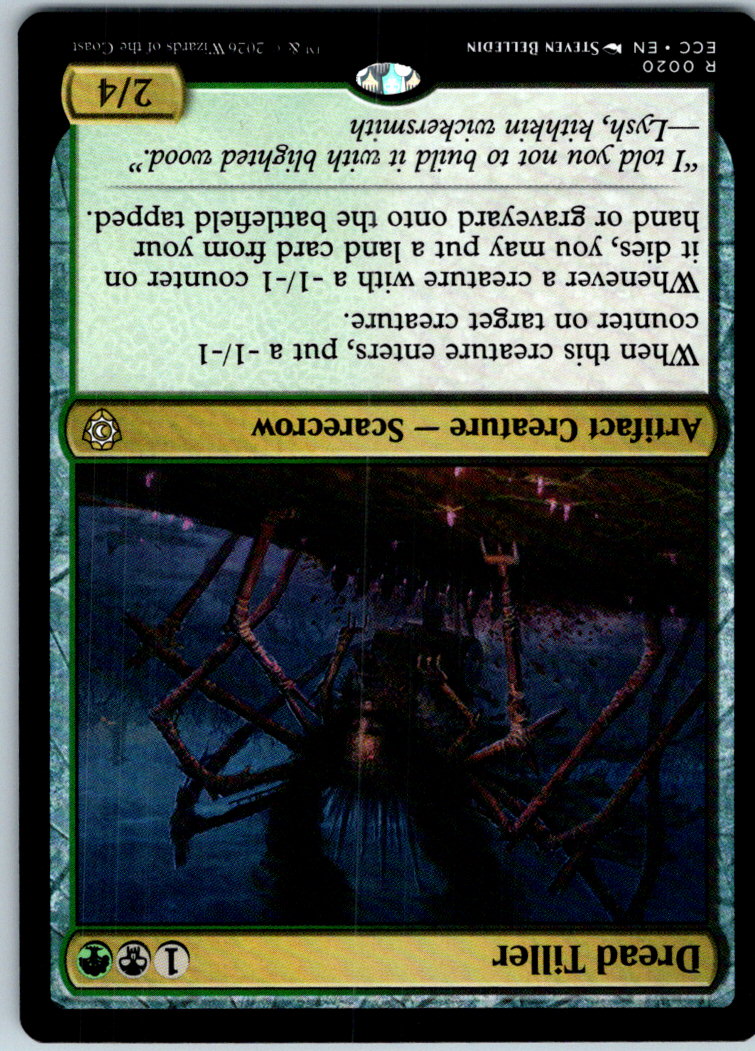 Dread Tiller 20 Rare Commander: Lorwyn Eclipsed Magic: The Gathering Near Mint