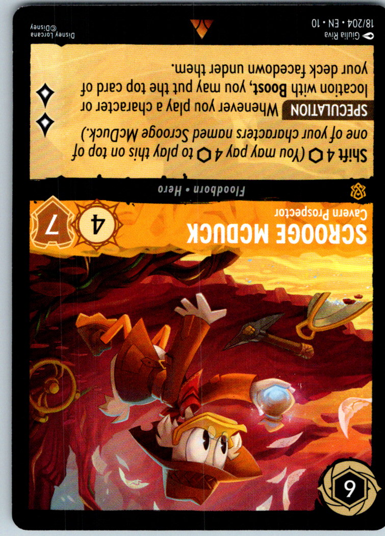 Scrooge McDuck - Cavern Prospector 18/204 Rare Whispers in the Well Lorcana NM