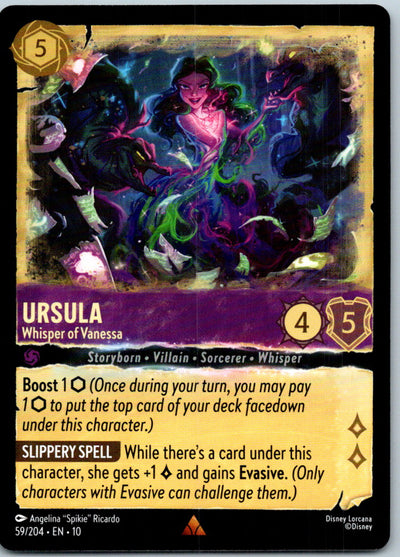 Ursula - Whisper of Vanessa 59/204 Rare Whispers in the Well Lorcana Near Mint