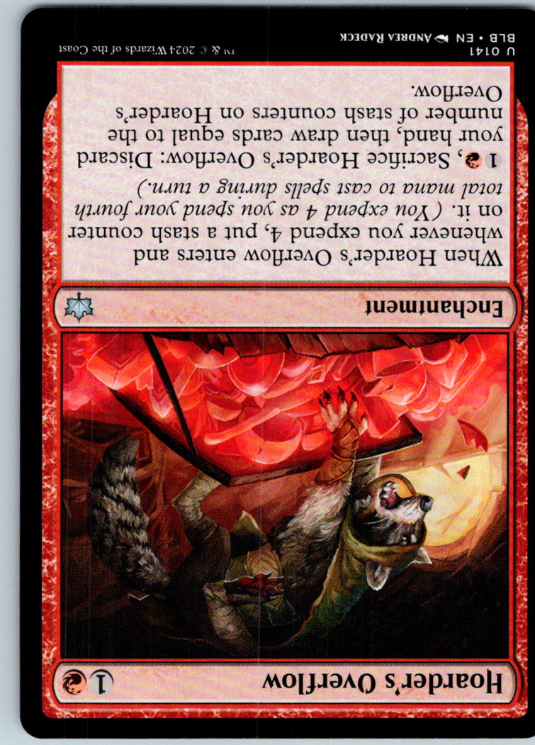 Hoarder's Overflow 141 Uncommon Bloomburrow Magic: The Gathering Near Mint
