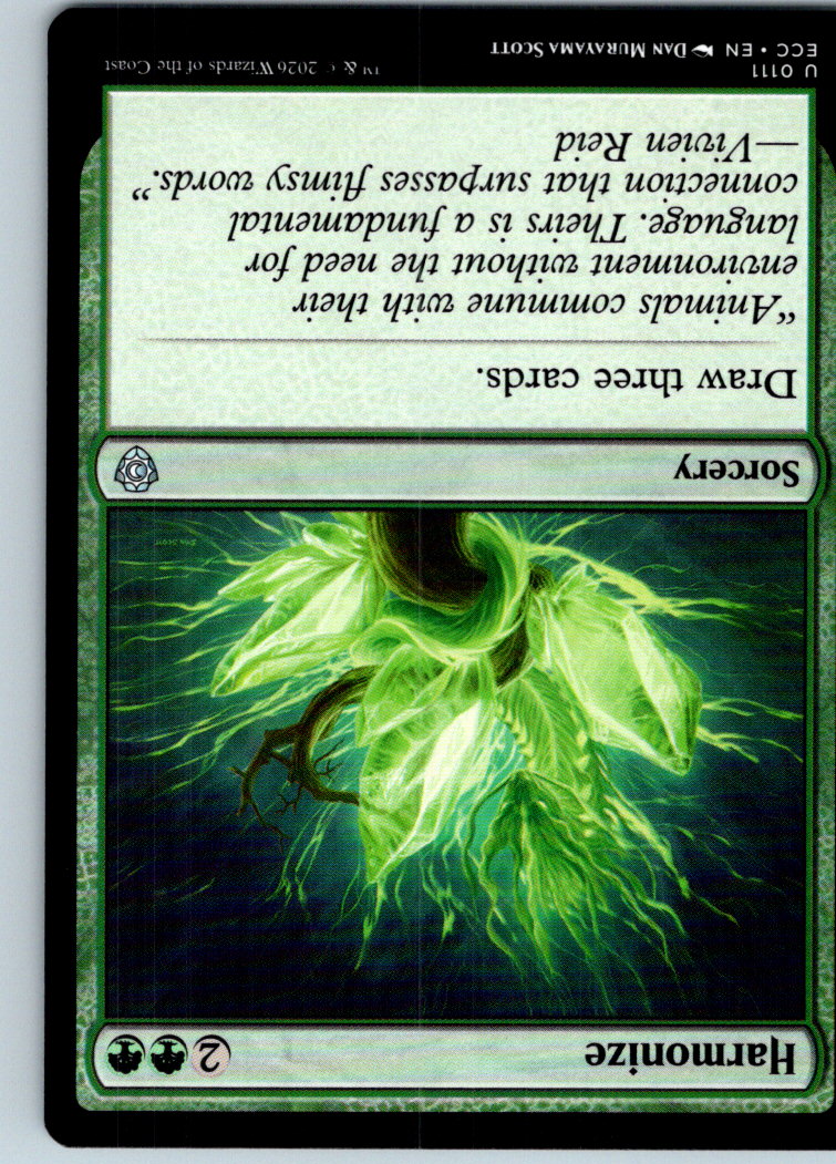 Harmonize 111 Uncommon Commander: Lorwyn Eclipsed Magic: The Gathering Near Mint