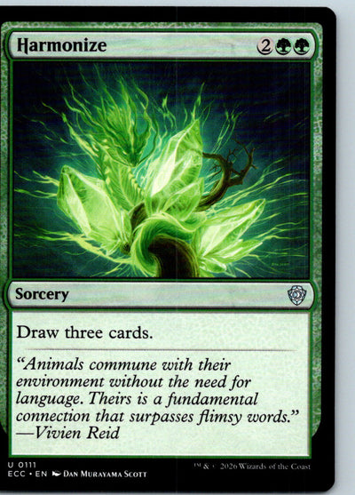 Harmonize 111 Uncommon Commander: Lorwyn Eclipsed Magic: The Gathering Near Mint
