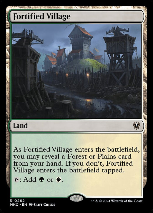 Fortified Village 262 Commander: Murders at Karlov Manor Magic: The Gathering NM