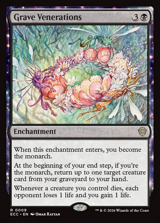 Grave Venerations 9 Rare Commander: Lorwyn Eclipsed Magic: The Gathering NM
