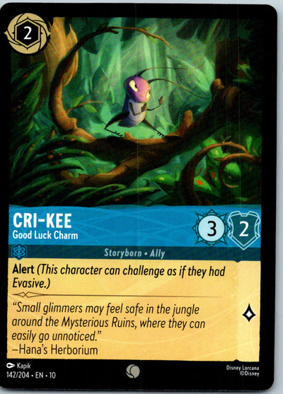 Cri-Kee - Good Luck Charm 142/204 Common Whispers in the Well Lorcana Near Mint